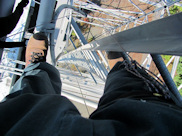 Boots on the tower, is that ladder curved?